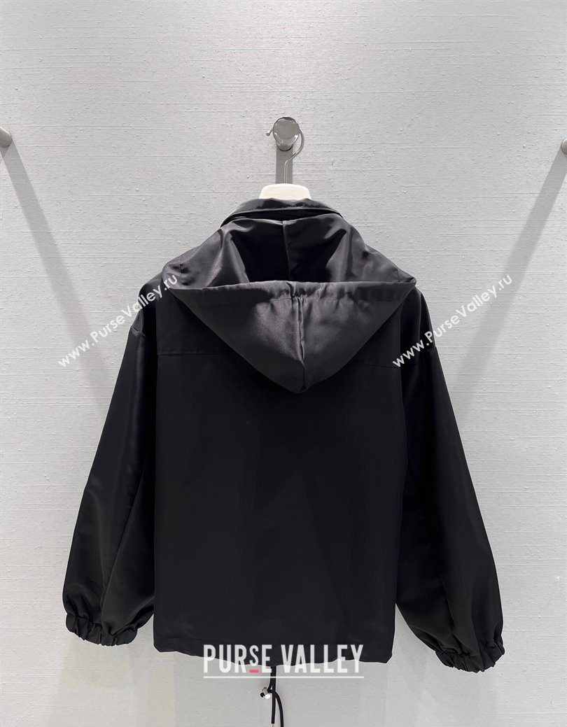 Prada Nylon Jacket Black 2025 PR122610 (QI-251226059)