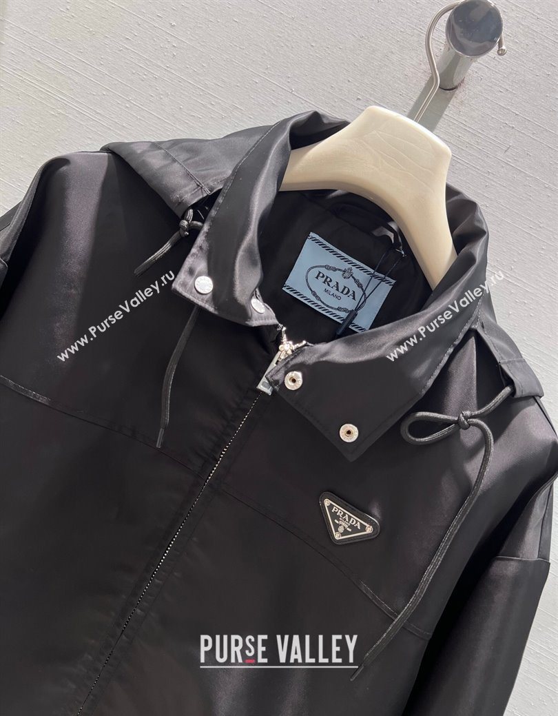 Prada Nylon Jacket Black 2025 PR122610 (QI-251226059)
