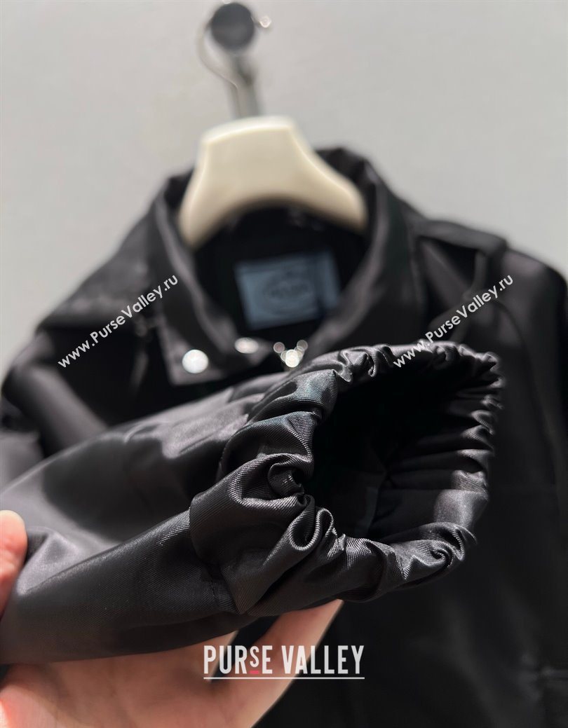 Prada Nylon Jacket Black 2025 PR122610 (QI-251226059)