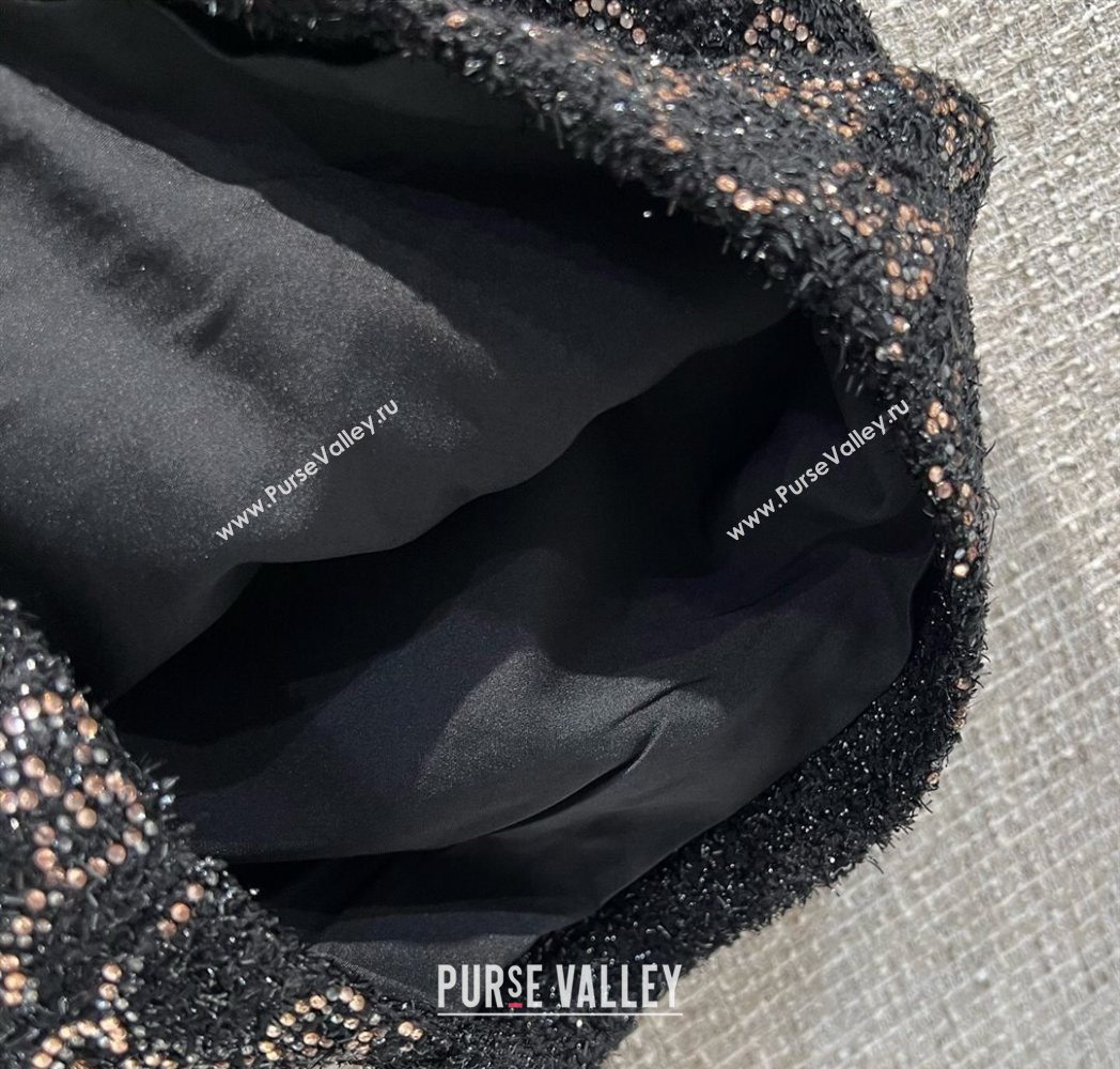 Gucci GG Strass Mini Shorts Black/Gold 2025 GG122605 (QI-251226040)