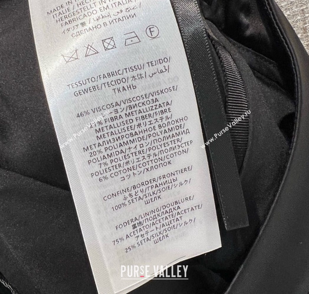 Gucci GG Strass Mini Shorts Black/Gold 2025 GG122605 (QI-251226040)