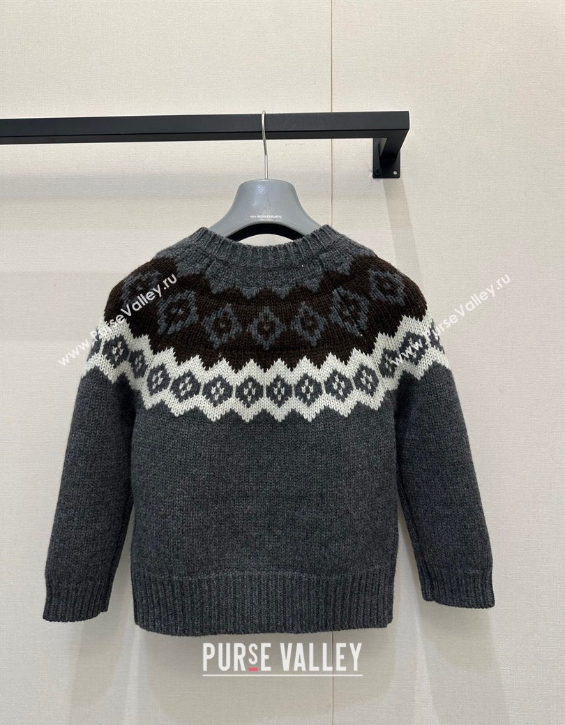 Prada Wool Cashmere Blend Cardigan Grey 2025 PR122702 (QI-251227014)