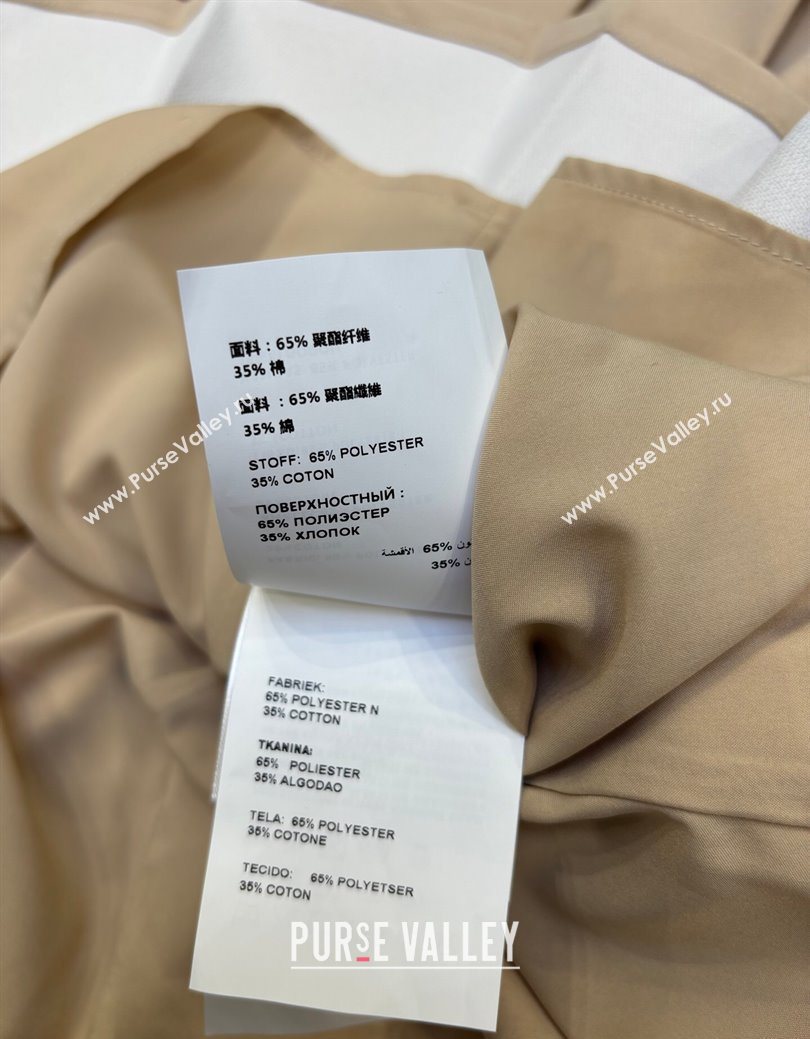 Prada Short Jacket and Skirt Set Beige 2025 PR122703 (QI-251227034)