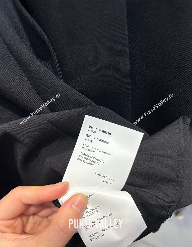 Prada Short Jacket and Skirt Set Black 2025 PR122703 (QI-251227035)