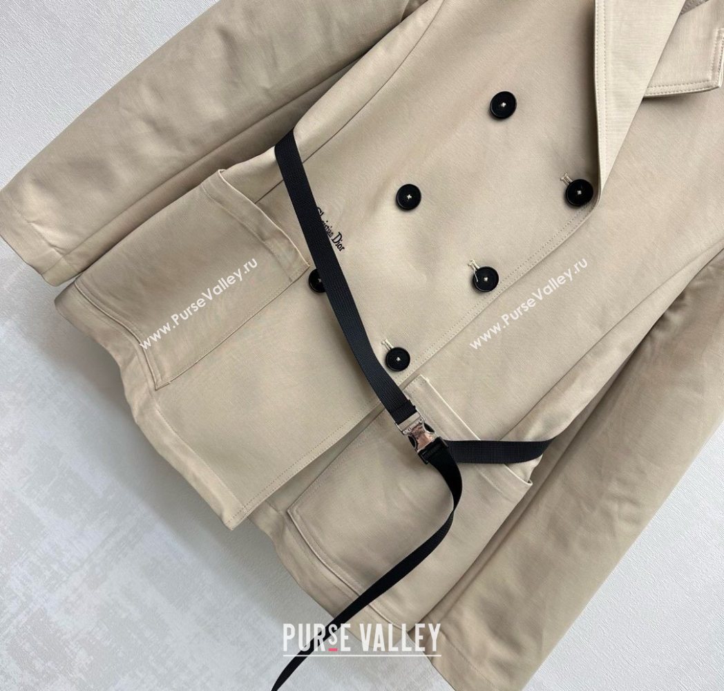 Dior Cotton Coat Beige 2025 DR122712 (QI-251227037)