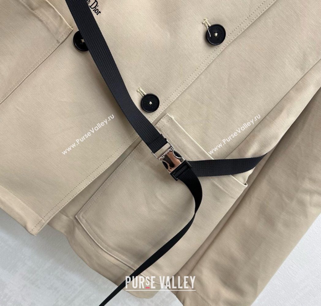 Dior Cotton Coat Beige 2025 DR122712 (QI-251227037)