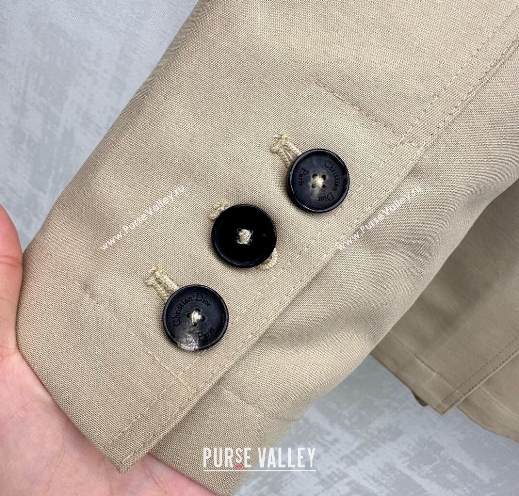 Dior Cotton Coat Beige 2025 DR122712 (QI-251227037)