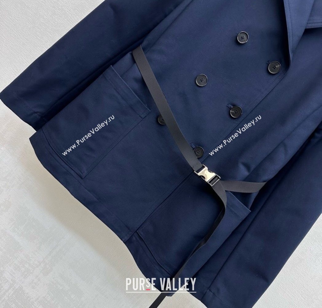 Dior Cotton Coat Blue 2025 DR122712 (QI-251227038)