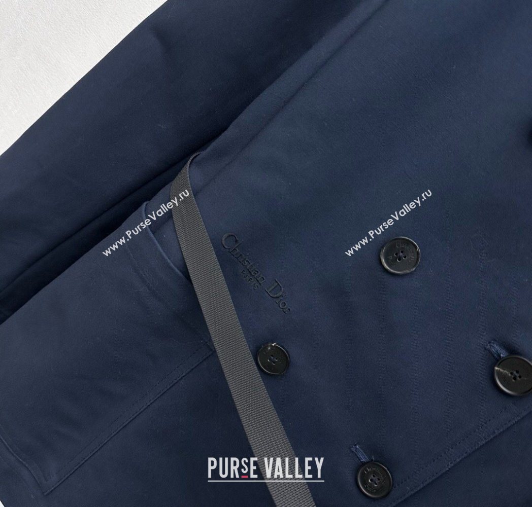 Dior Cotton Coat Blue 2025 DR122712 (QI-251227038)