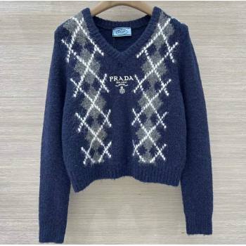 Prada Wool Cashmere Sweater Blue 2025 PR122712 (QI-251227050)