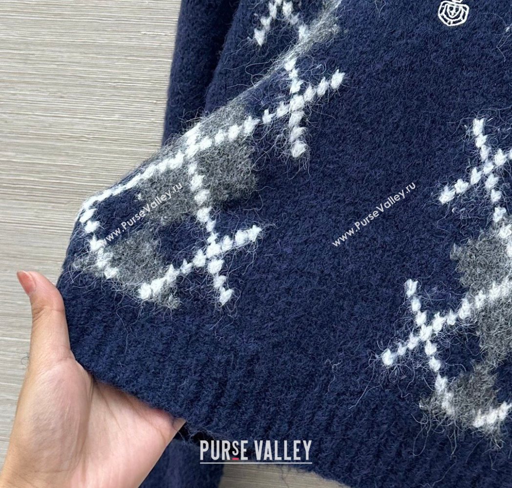 Prada Wool Cashmere Sweater Blue 2025 PR122712 (QI-251227050)