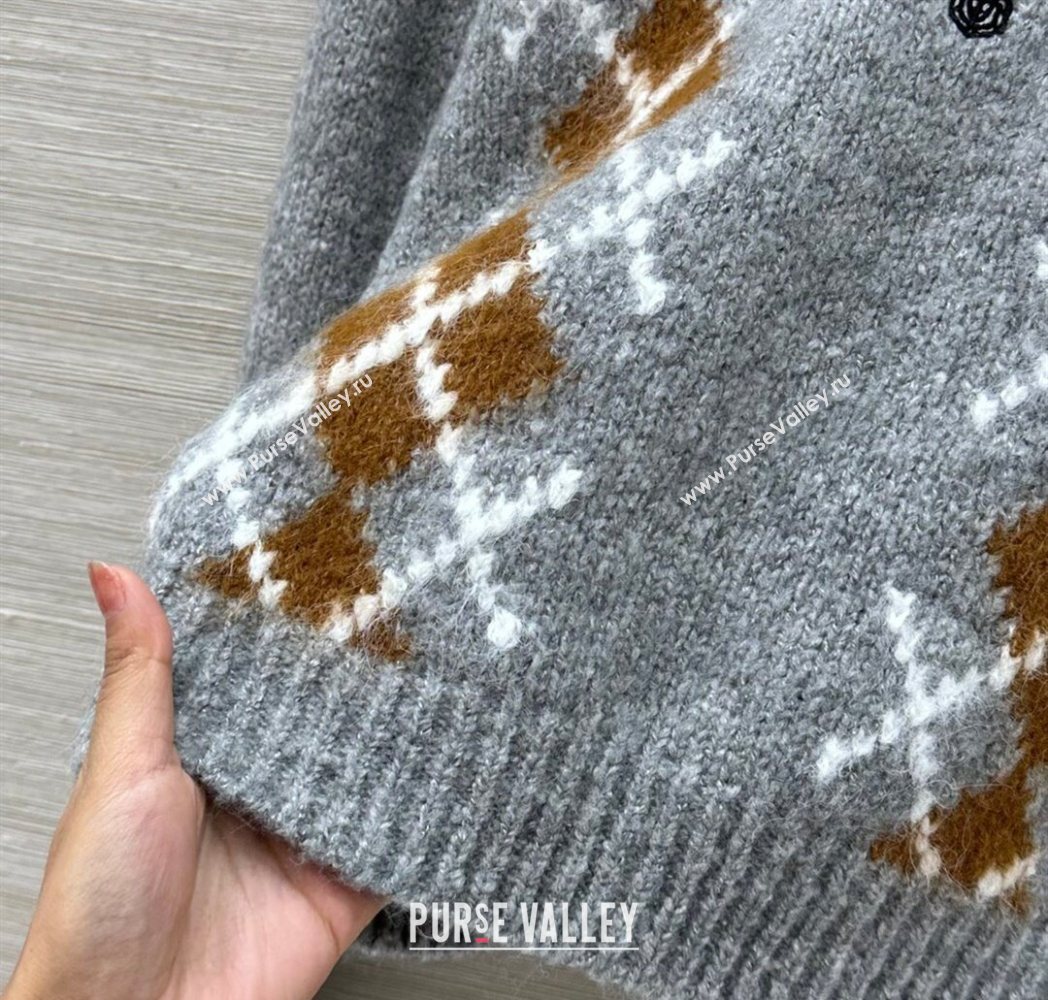 Prada Wool Cashmere Sweater Grey 2025 PR122712 (QI-251227051)