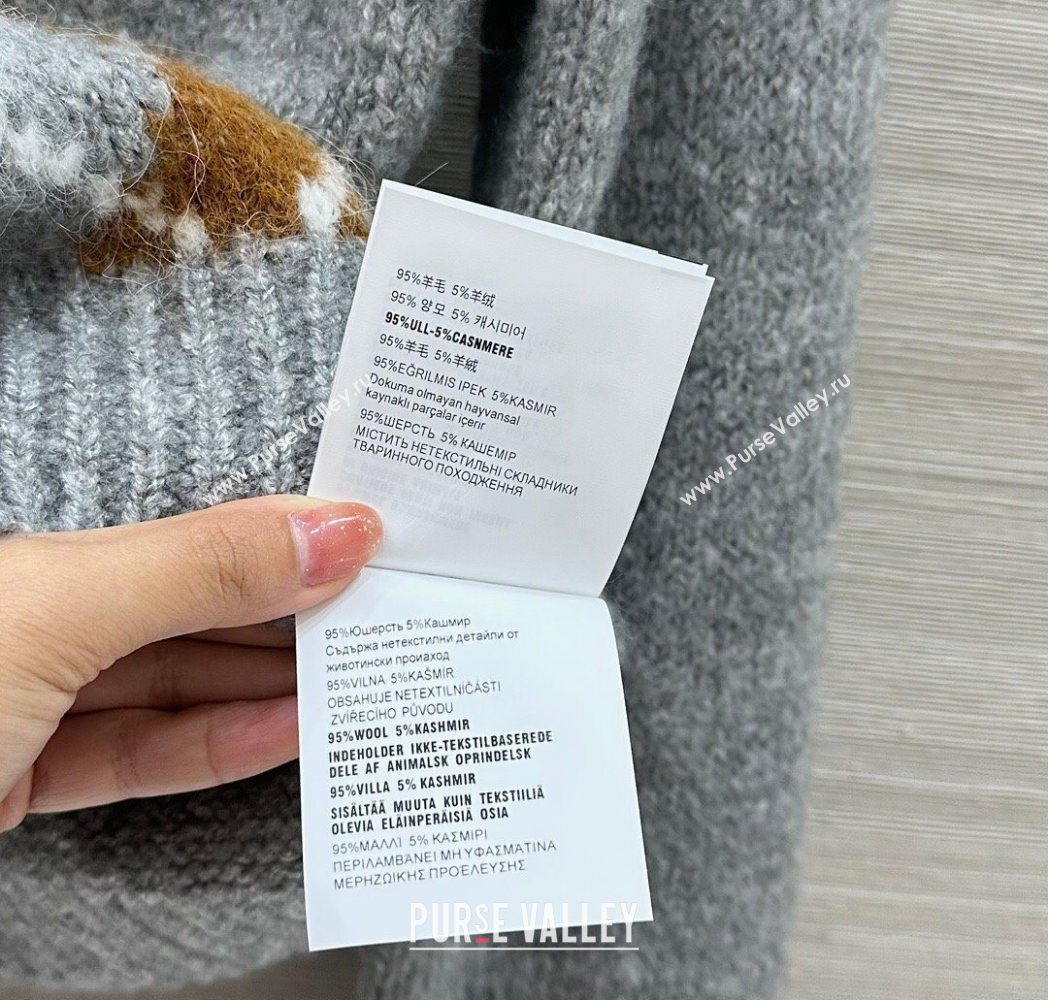 Prada Wool Cashmere Sweater Grey 2025 PR122712 (QI-251227051)