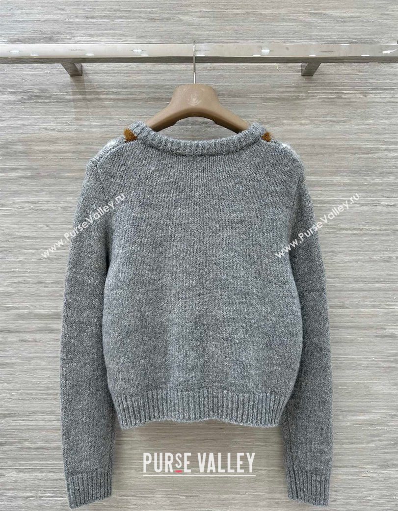 Prada Wool Cashmere Sweater Grey 2025 PR122712 (QI-251227051)