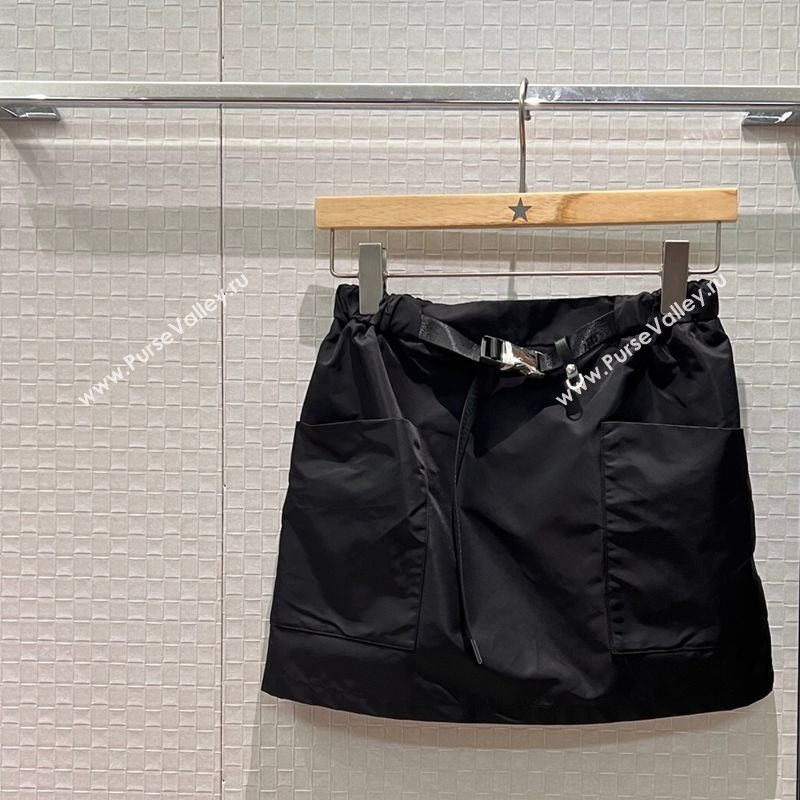 Prada Mini Skirt Black 2026 PR011305 (QI-260113078)