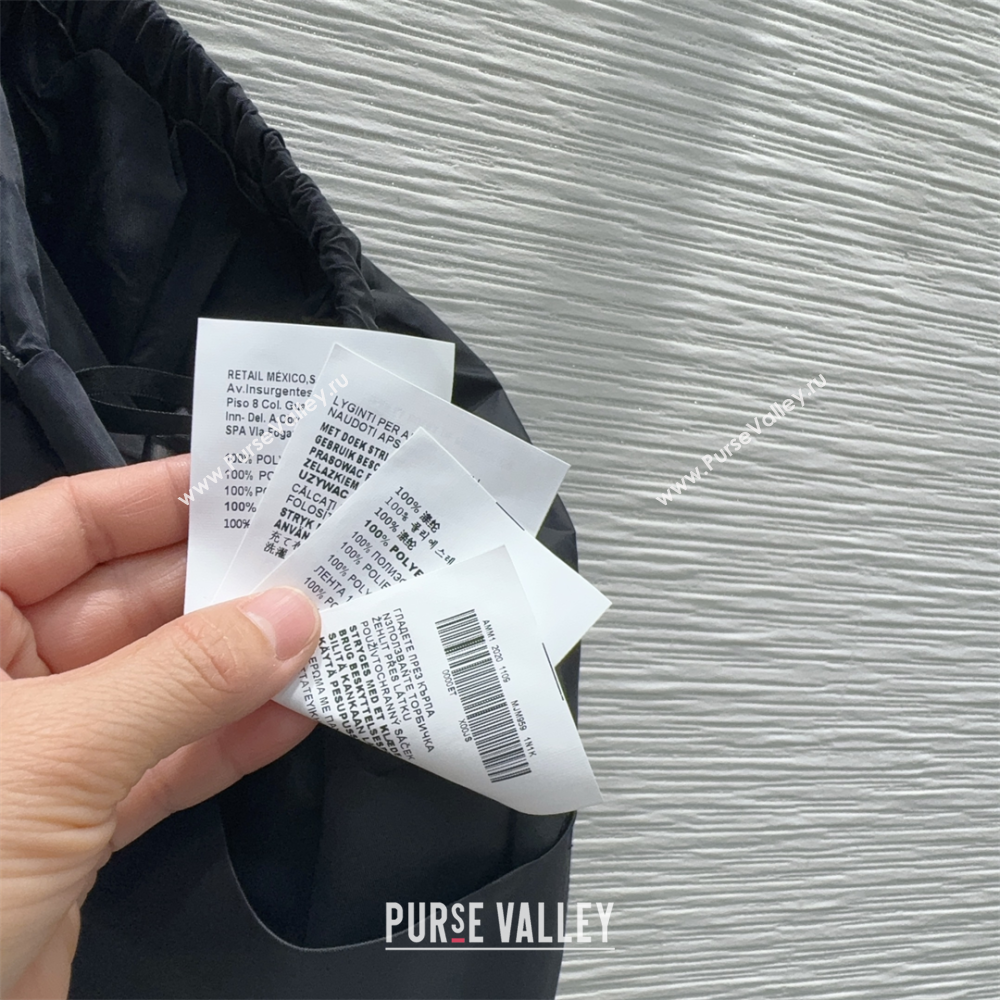 Prada Nylon Mini Skirt Black 2026 PR011301 (QI-260113042)