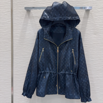 Louis Vuitton Monogram Jacket Blue 2026 LV011301 (QI-260113046)