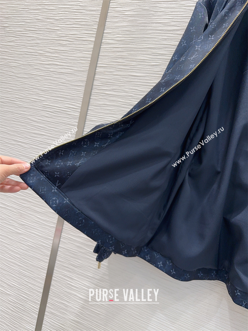 Louis Vuitton Monogram Jacket Blue 2026 LV011301 (QI-260113046)