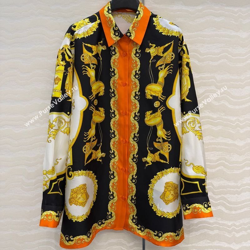 Givenchy Silk Shirt Orange 2026 GI011301 (QI-260113052)