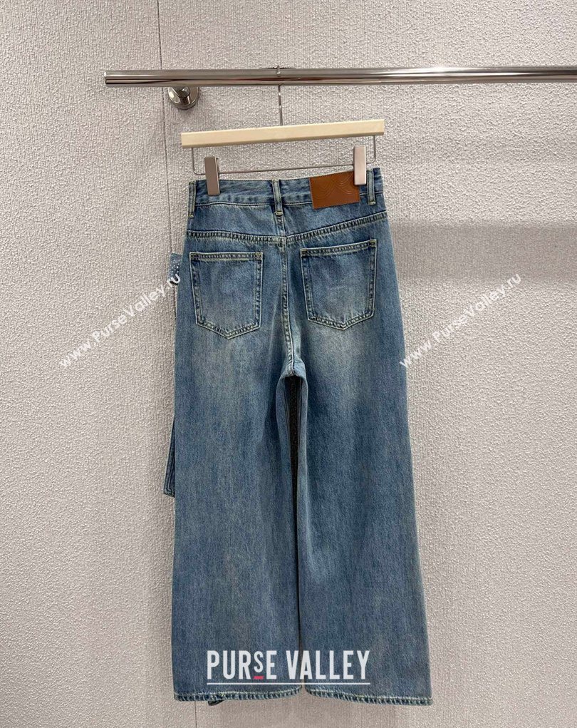 Annandelman Jeans with Strass Bow Light Blue 2026 0206 (QI-260206041)