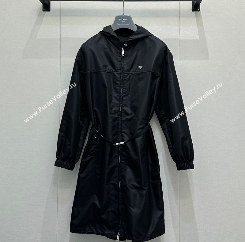 Prada Nylon Coat Black 2026 PR020640 (QI-260206040)
