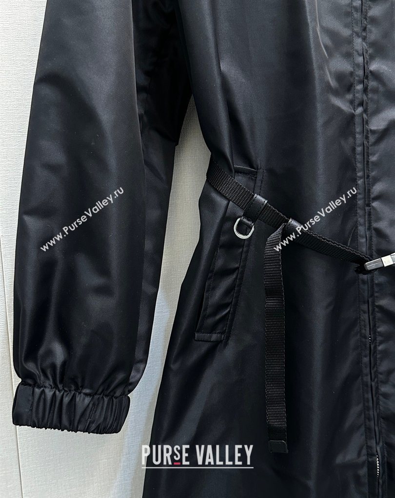 Prada Nylon Coat Black 2026 PR020640 (QI-260206040)