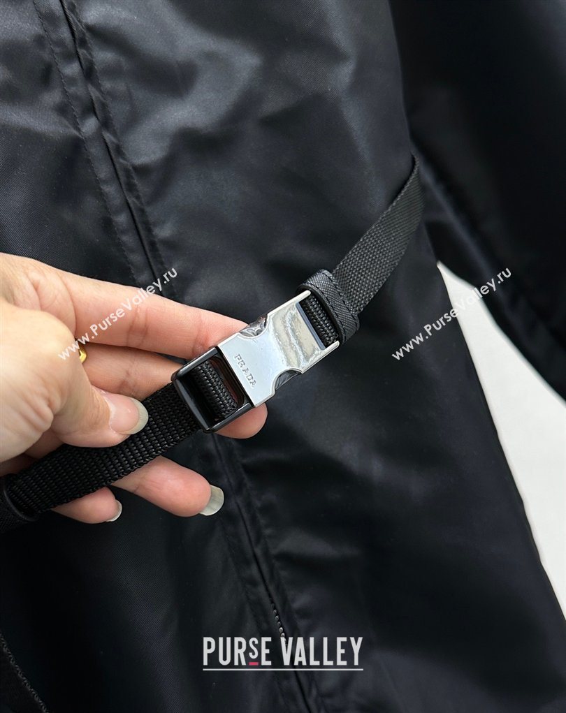 Prada Nylon Coat Black 2026 PR020640 (QI-260206040)