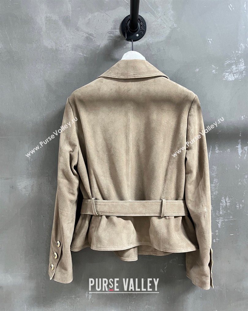 Chanel Suede Jacket Beige 2026 CH031102 (QI-260311033)
