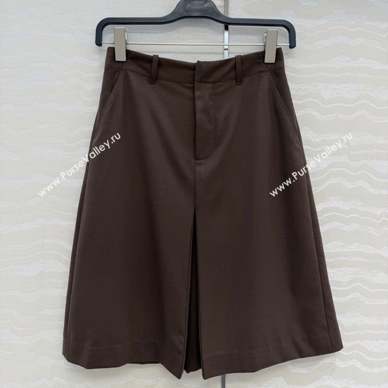 Loewe Wool Blend Skirt Dark Brown 2026 LW031101 (QI-260311050)