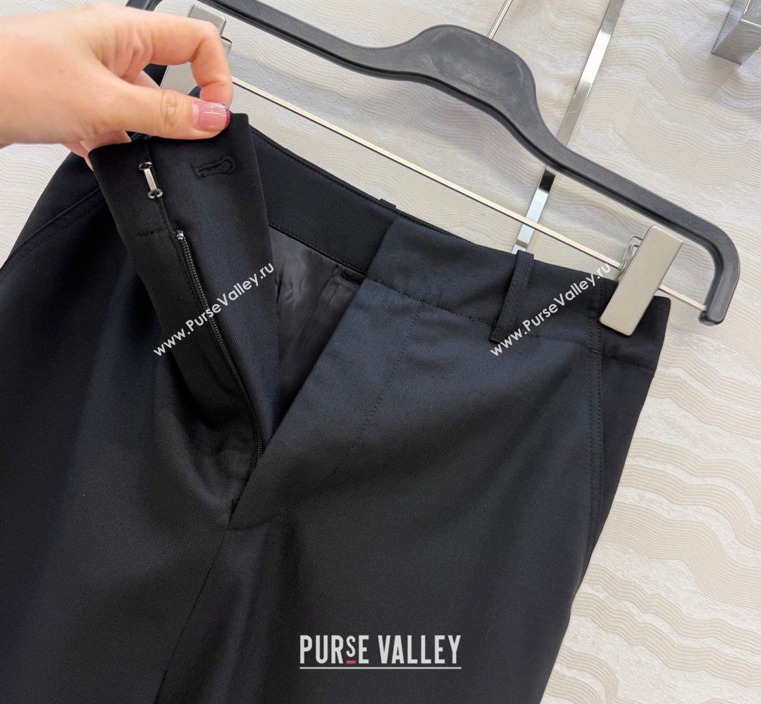 Loewe Wool Blend Skirt Black 2026 LW031101 (QI-260311051)