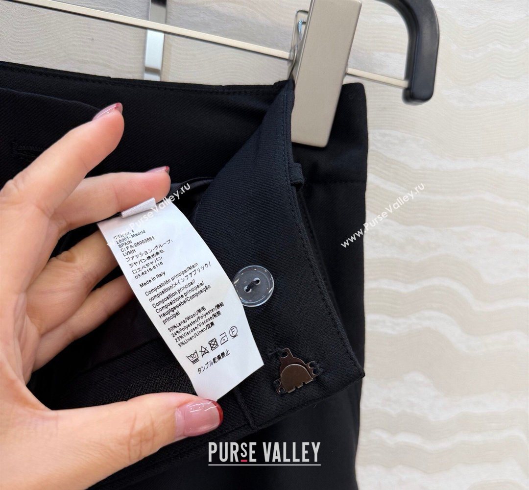 Loewe Wool Blend Skirt Black 2026 LW031101 (QI-260311051)