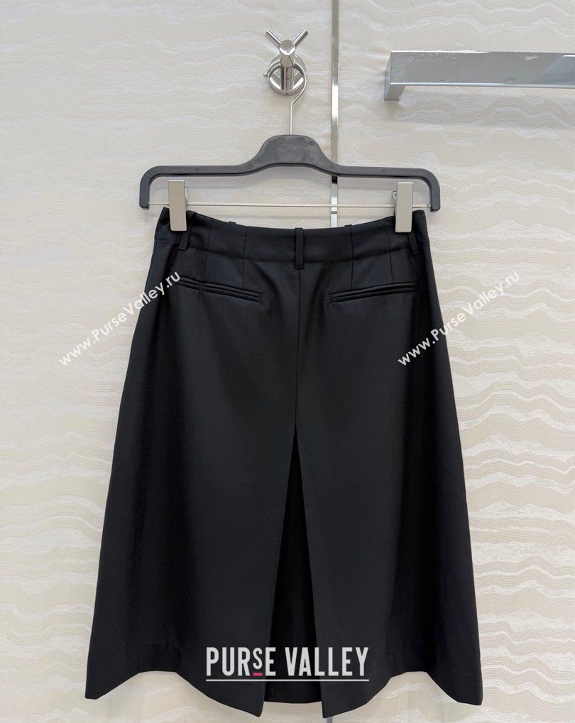 Loewe Wool Blend Skirt Black 2026 LW031101 (QI-260311051)