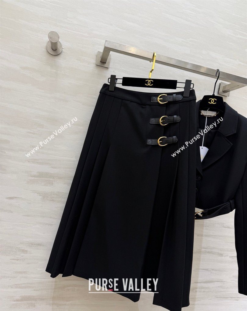 Chloe Jacket and Skirt Set Black 2026 0311 (QI-260311052)