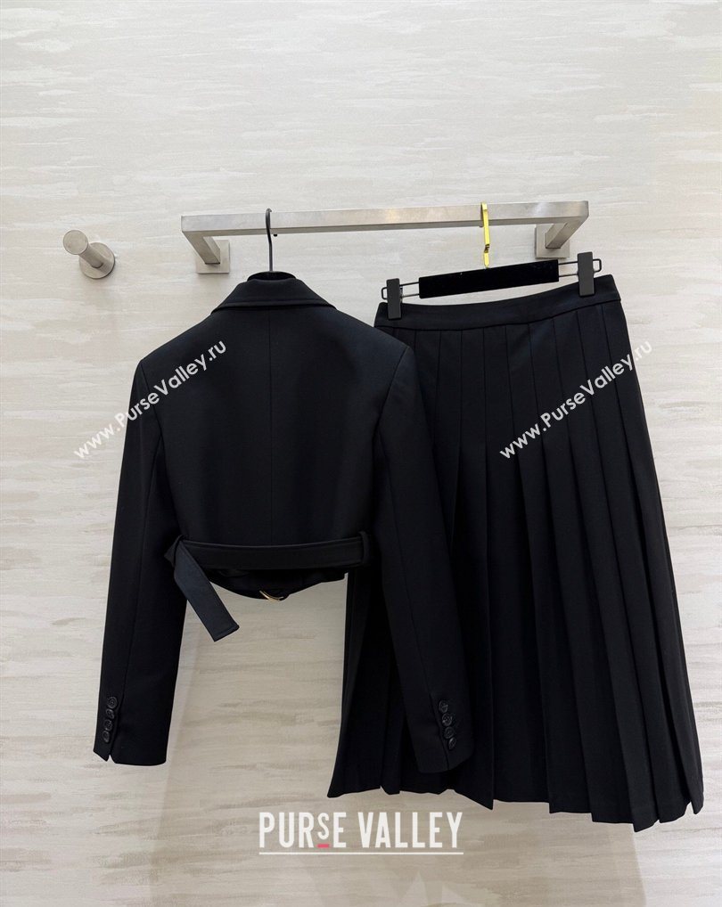 Chloe Jacket and Skirt Set Black 2026 0311 (QI-260311052)