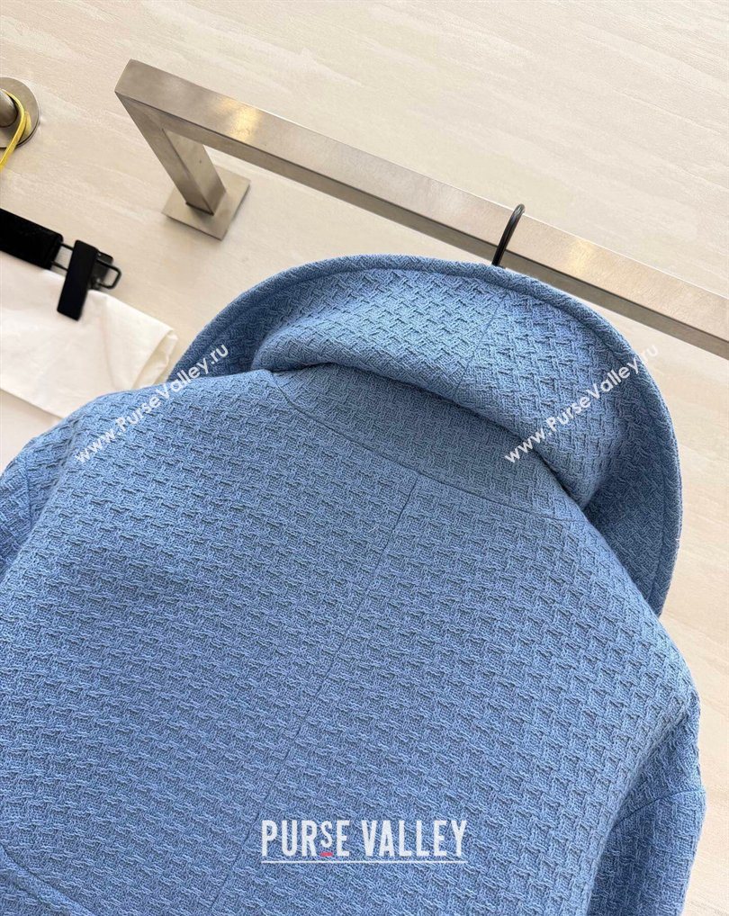 Chanel Tweed Short Jacket Light Blue 2026 CH031108 (QI-260311055)
