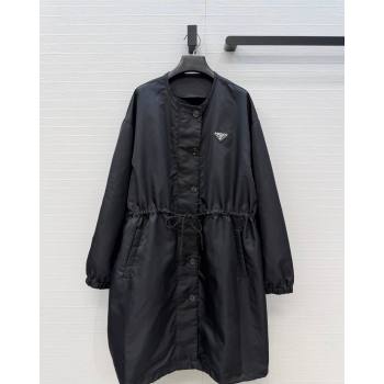 Prada Nylon Coat Black 2026 PR031102 (QI-260311060)