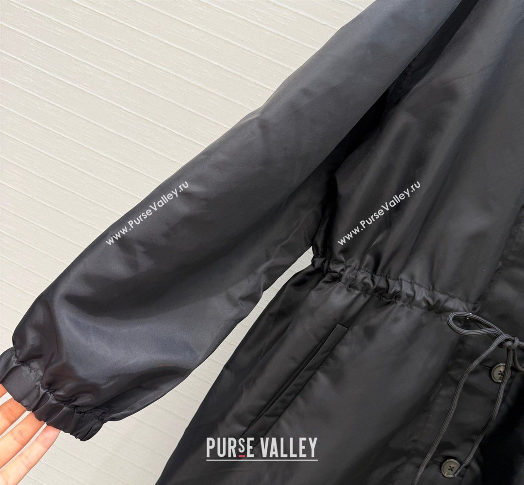 Prada Nylon Coat Black 2026 PR031102 (QI-260311060)