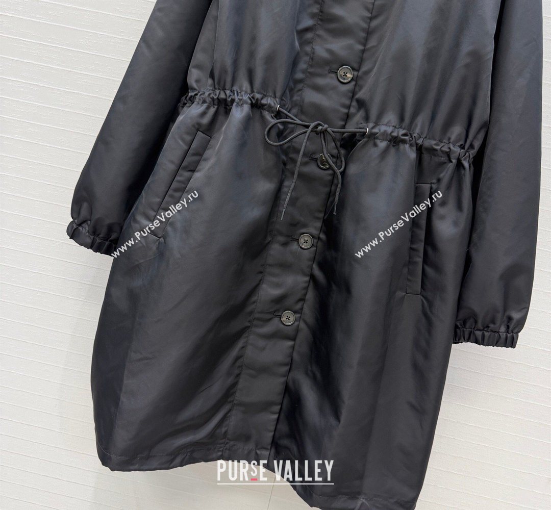 Prada Nylon Coat Black 2026 PR031102 (QI-260311060)