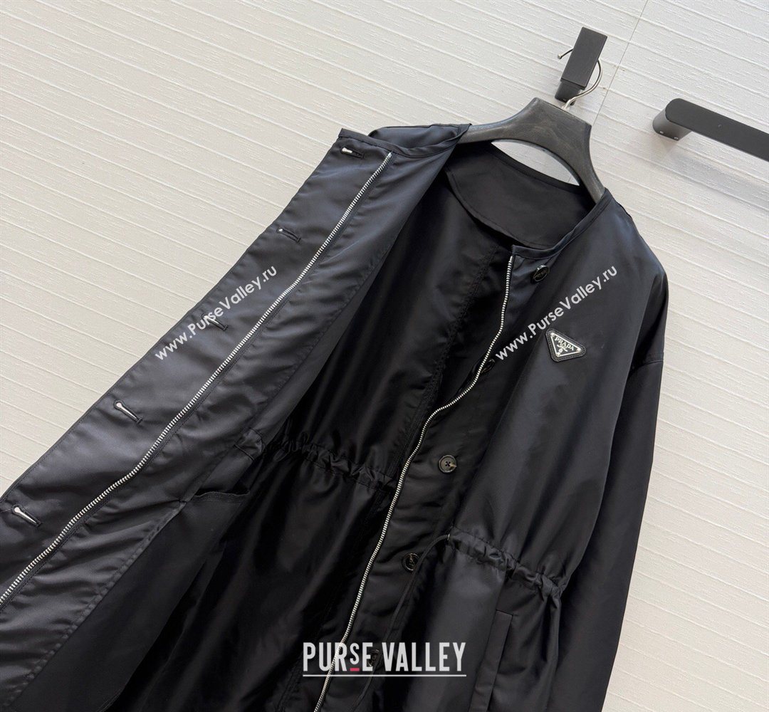 Prada Nylon Coat Black 2026 PR031102 (QI-260311060)
