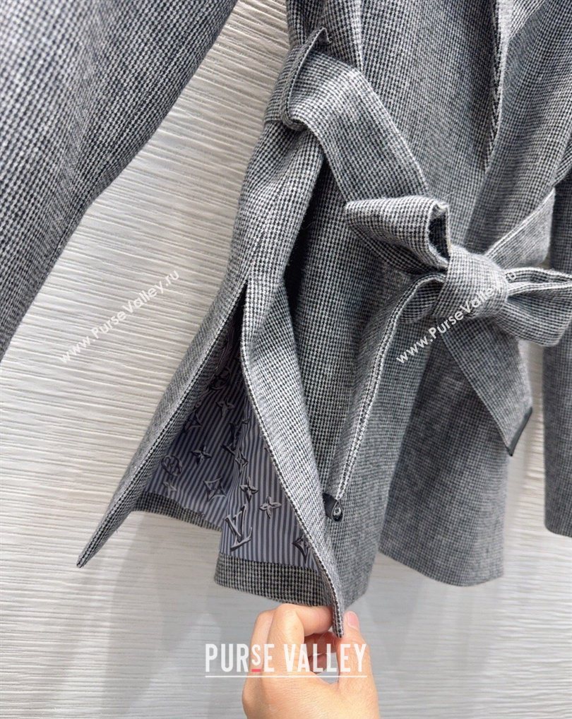 Louis Vuitton Skirt and Jacket Set Grey/Blue 2026 LV031101 (QI-260311078)