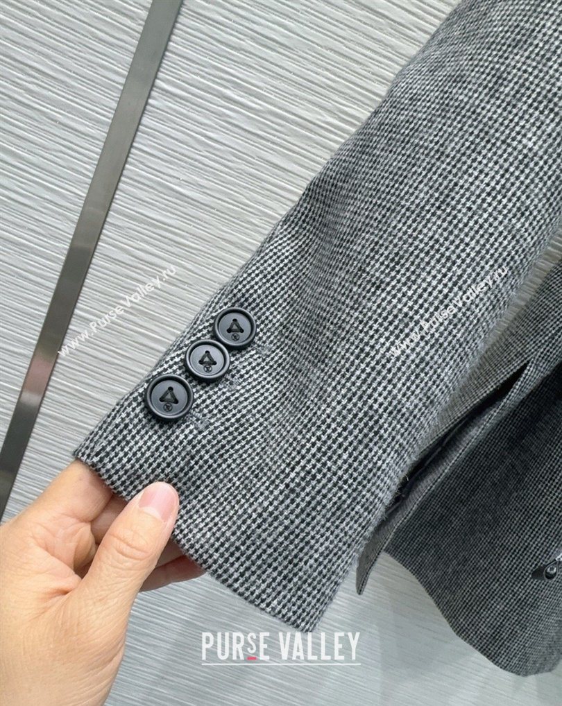 Louis Vuitton Skirt and Jacket Set Grey/Blue 2026 LV031101 (QI-260311078)