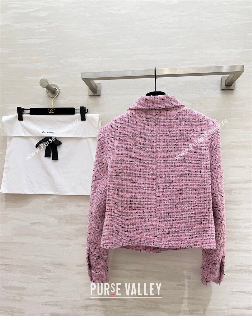 Chanel Tweed Jacket Pink 2026 CH031101 (QI-260311001)