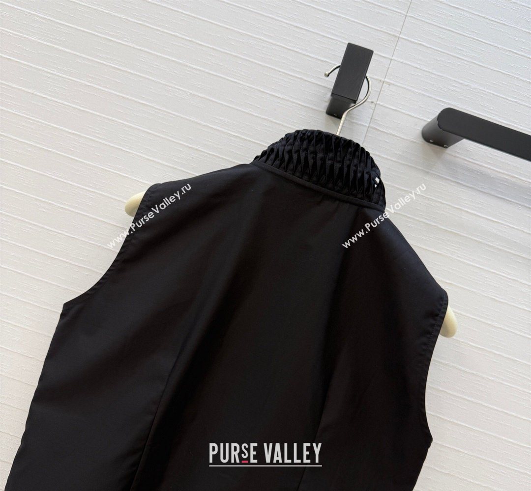 Alaia Cotton Shirt Vest Black 2026 AL031103 (QI-260311021)