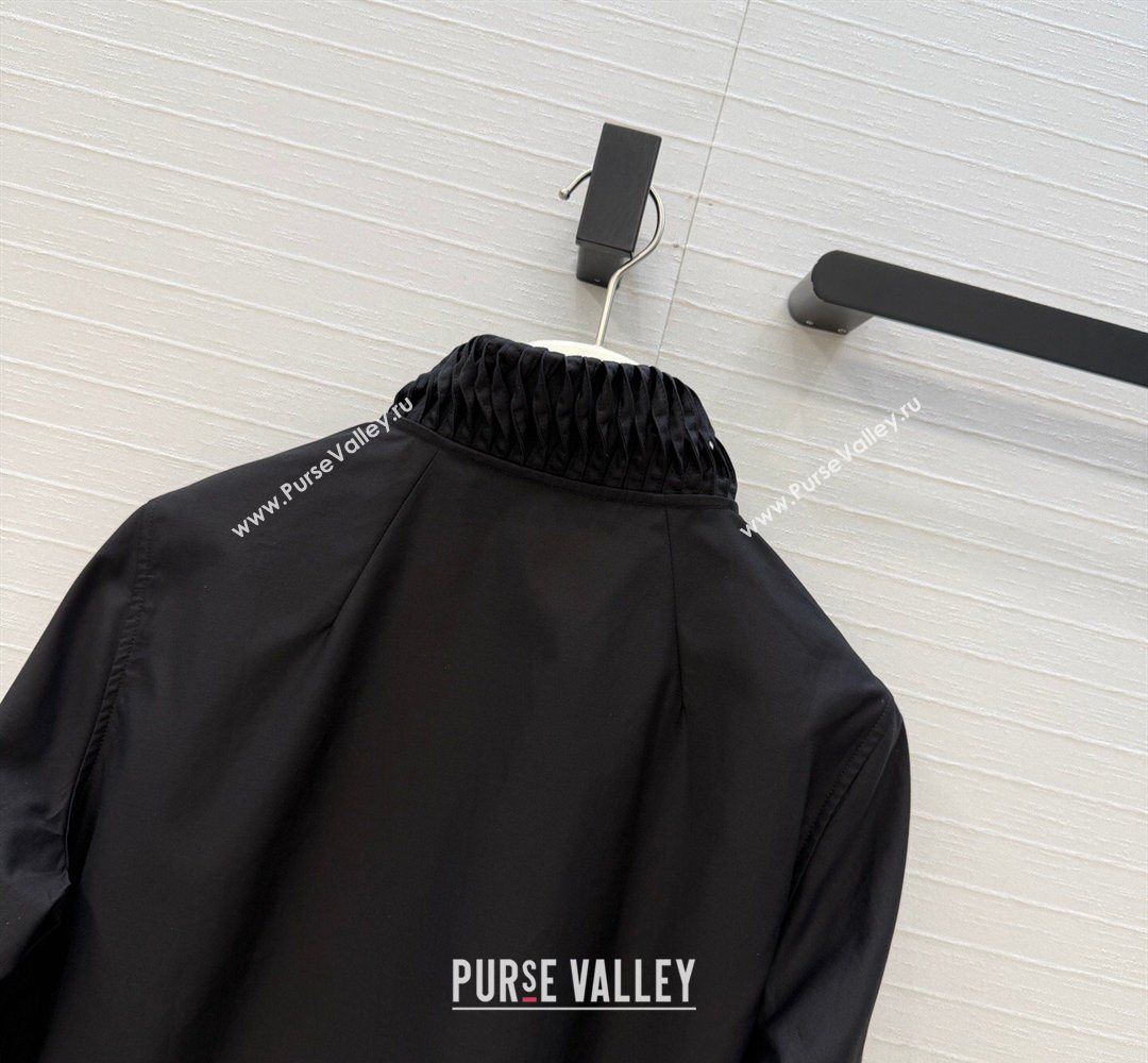 Alaia Cotton Short Shirt Black 2026 AL031103 (QI-260311024)