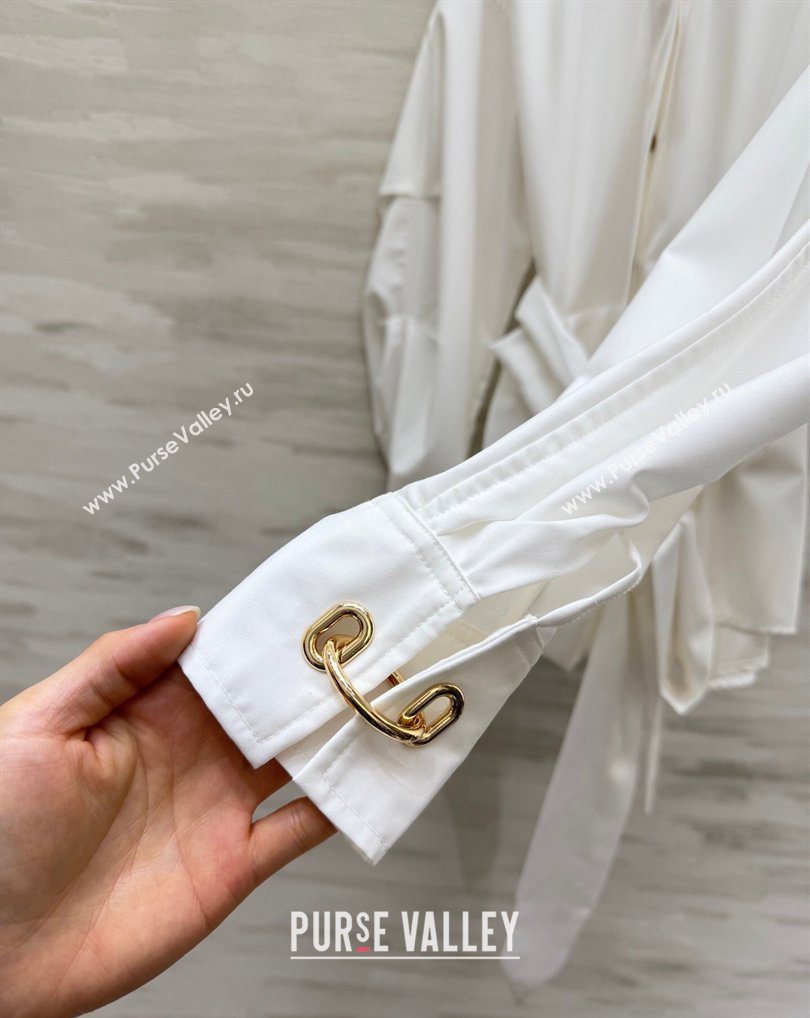 Loewe Ring Charm Shirt White 2026 LW031102 (QI-260311053)
