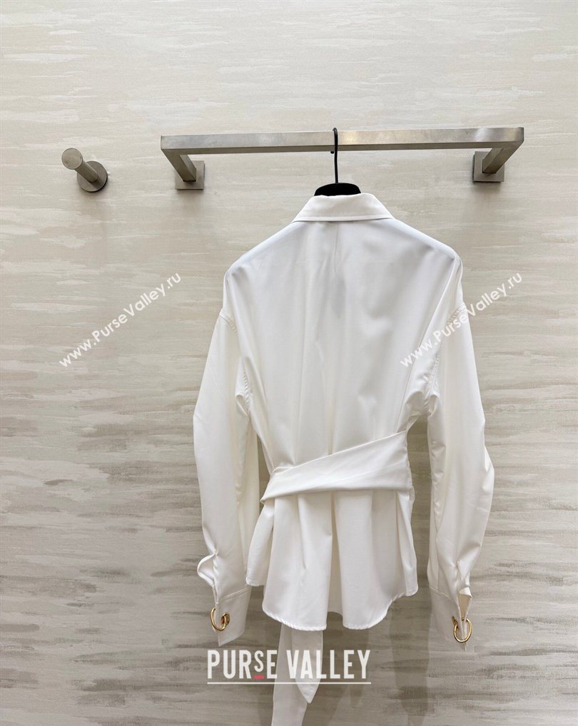 Loewe Ring Charm Shirt White 2026 LW031102 (QI-260311053)