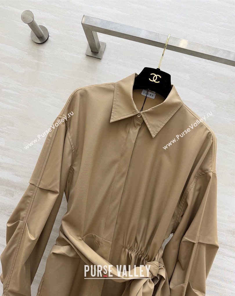 Loewe Ring Charm Shirt Khaki 2026 LW031102 (QI-260311054)