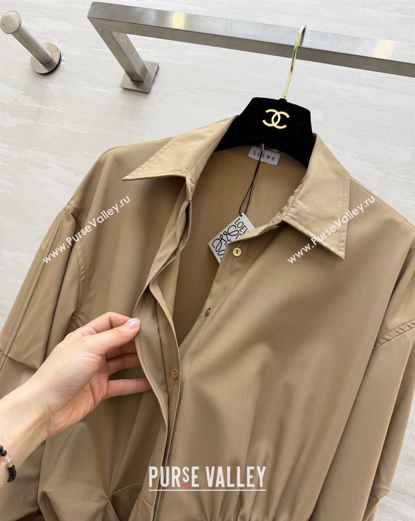 Loewe Ring Charm Shirt Khaki 2026 LW031102 (QI-260311054)