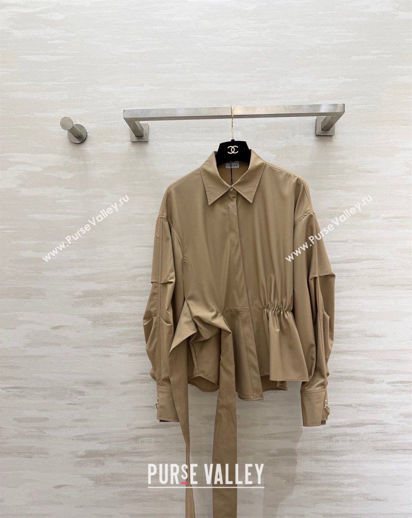 Loewe Ring Charm Shirt Khaki 2026 LW031102 (QI-260311054)
