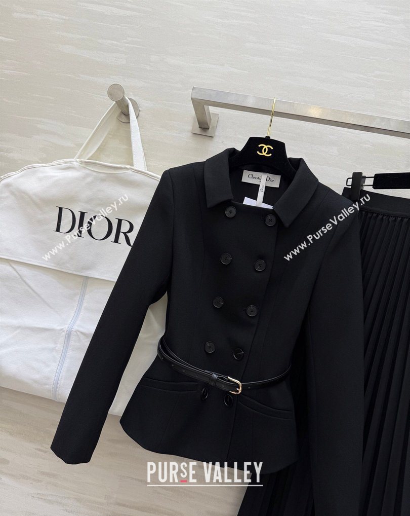 Dior Jacket and Skirt Set Black 2026 DR031103 (QI-260311090)